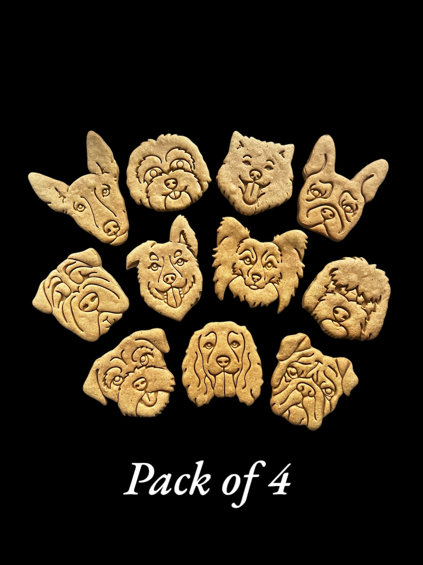 Breed Faces (80 Breeds Available) - Pack of 4