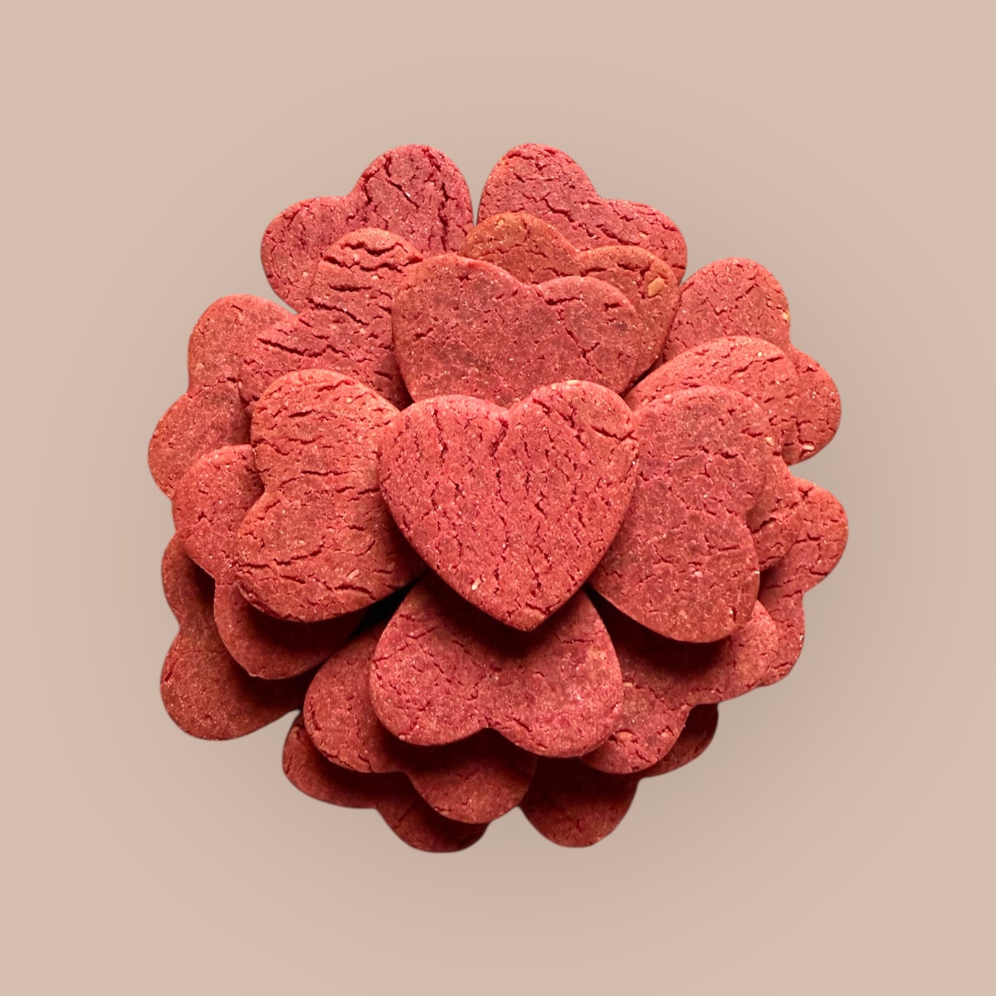 Small Peanut Butter & Beetroot Hearts