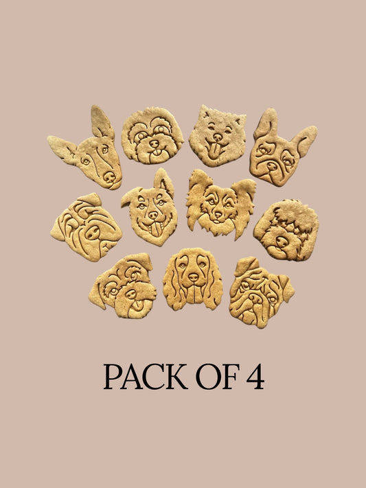 Breed Faces (80 Breeds Available) - Pack of 4