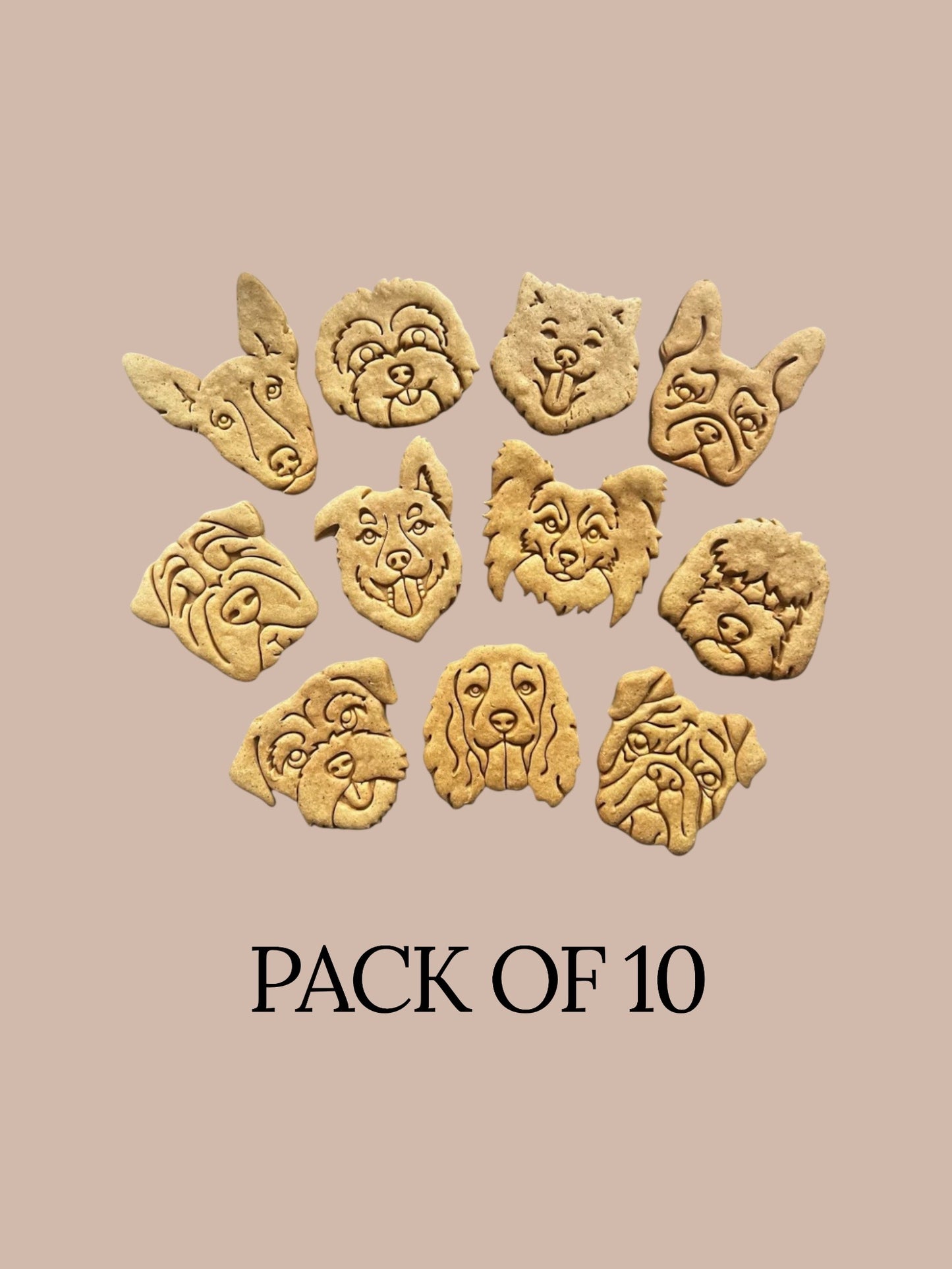 Breed Faces (80 Breeds Available) - Pack of 10