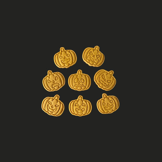 Halloween Pumpkin & Coconut Oil Pumpkin Faces x8