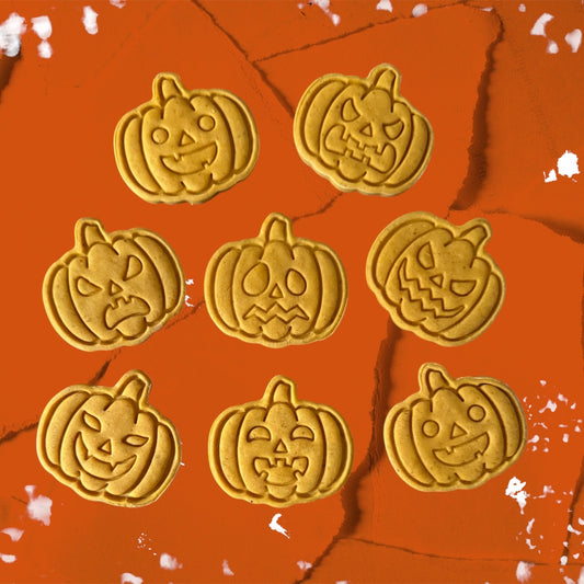 Halloween Pumpkin & Coconut Oil Pumpkin Faces x8