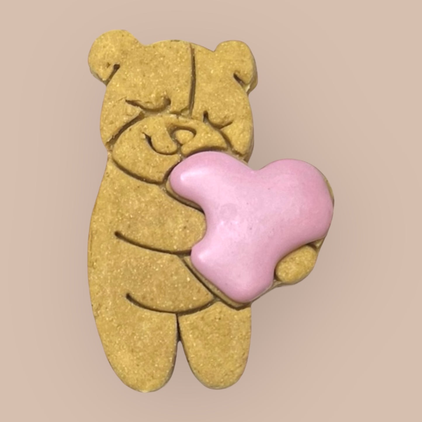 Bear with Heart Individually Wrapped Biscuit